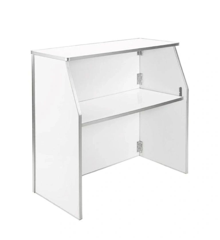 4' Portable Folding Bar - White